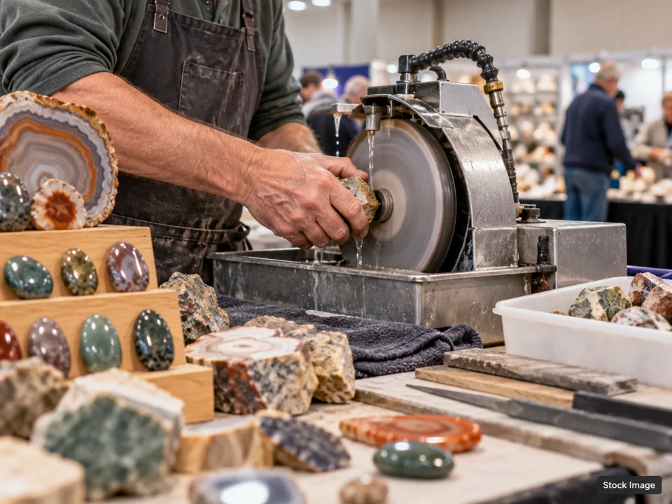 2026 Twin Cities Bead Bazaar: Gem, Mineral, Rock & Jewelry Shows in Hopkins, Minnesota (lapidary scene)